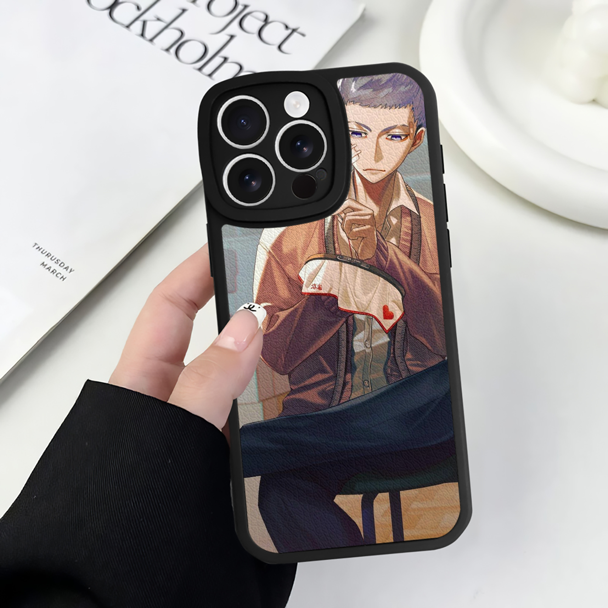 （画像用） 東京リベンジャーズ Tokyo Revengers 【iPhone 16シリーズ対応】シリコンスマホケース（レザー調） 材質：シリコン